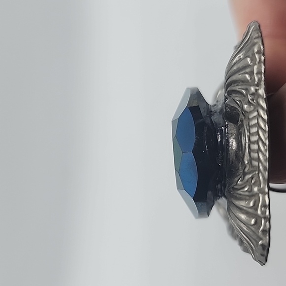 GASOLINE GLAMOUR FORTUNE TELLER RING GREEN AB OVAL - Picture 7 of 7